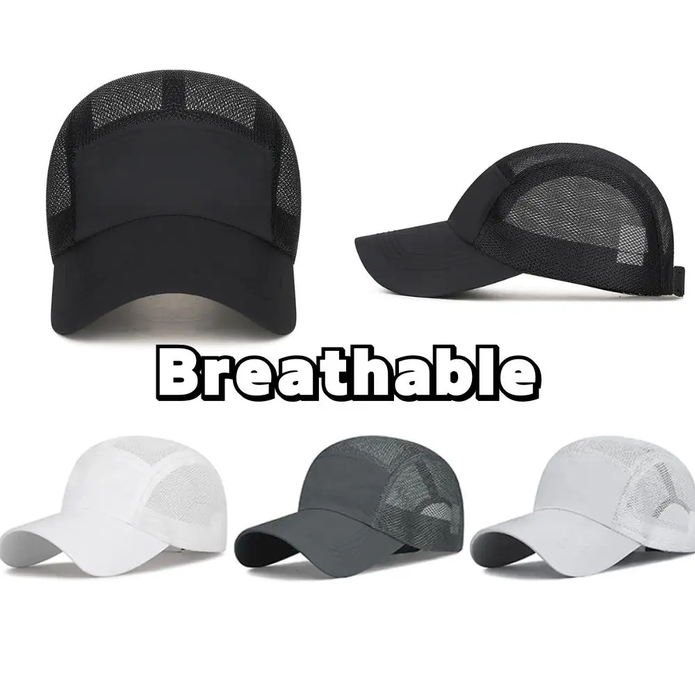 

Дышащие солнцезащитные кепки, модные спортивные кепки Snapback на открытом воздухе, сетчатые шапки, бейсболки, дышащие тонкие сетчатые шапки с утиным языком