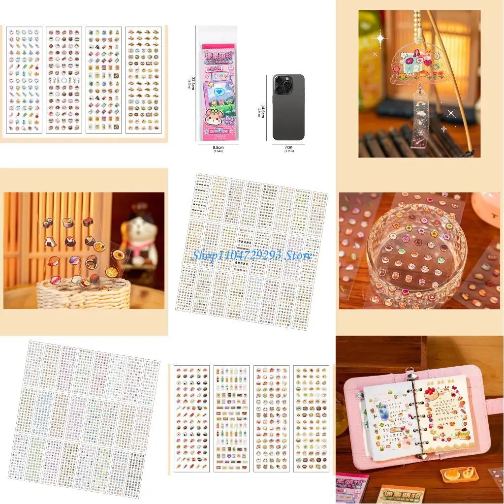 Y2GD Versatile Pixels Sticker for Multiple Applications Including Journaling DIY Crafts and Decoration Decorative Sticker
