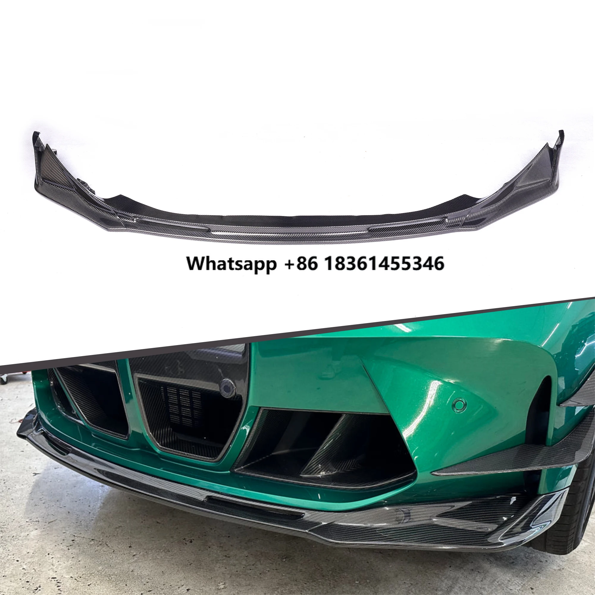 

G80 G82 G83 M3 M4 Competition 2021+ Full Piece V Style Carbon Front Lip