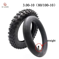 3.00-10 Outer Tire Inner Tube Non-slip Motocross Racing Motorcycle Dirt Pit Bike Atomik SSR SDG GY6 Scooter 80/100-10