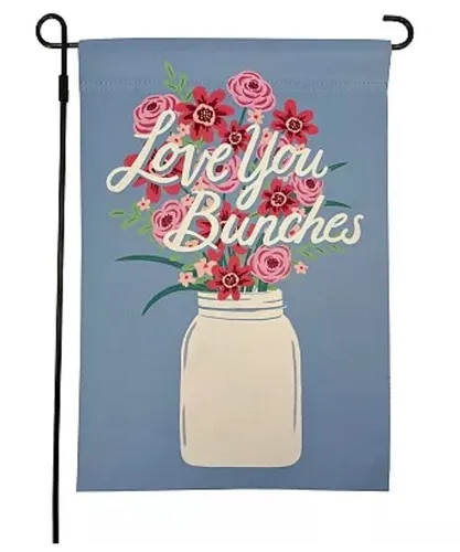 Garden Flag 12 X 18 Love and Spring HHJ LLG