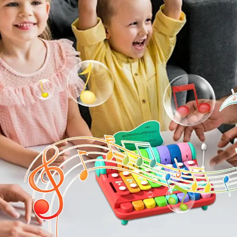 

Kids Xylophone Hand Knocking Piano Colorful Musical Instruments Early Learning Educational Piano Keyboard For Birthday Holiday