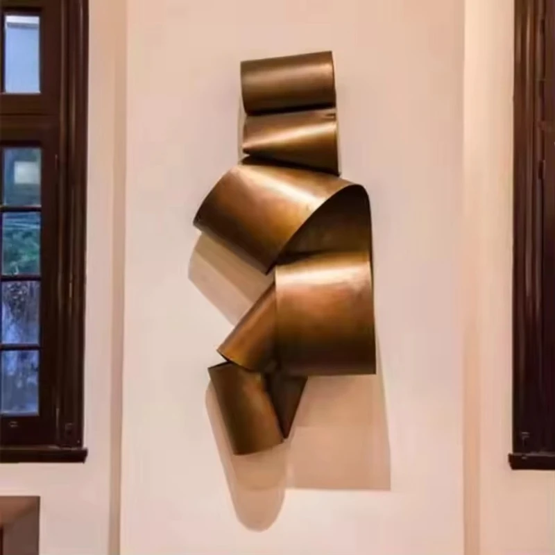Custom Large Metal Home Decoration Wall Art Modern Abstract 3D Metal Painting Irregular Metal Wall Hanging for Home Hotel Decor