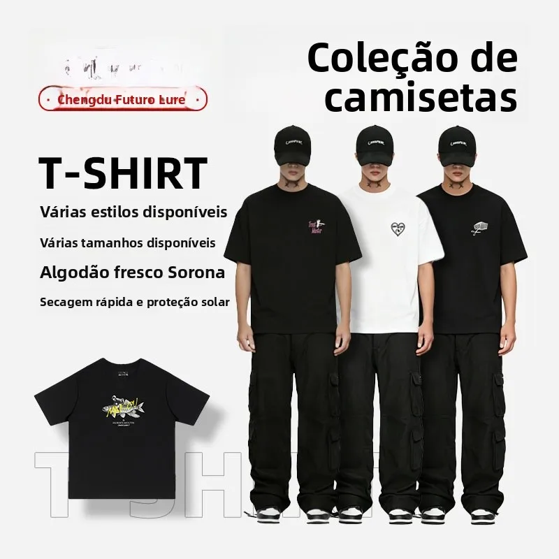 creative-fishing-print-unisex-cotton-short-sleeve-t-shirt-loose-fit-summer-outdoor-activity-upf50-sun-protection-fishing-gear