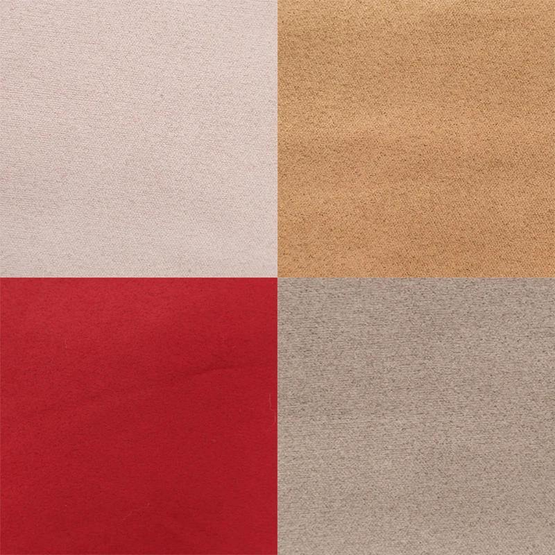 

Thin Suede Fabric By The Meter for Needlework Windbreaker Coat Dress Bag Hat Diy Sewing Cloth Soft Comfortable Plain Beige Pink