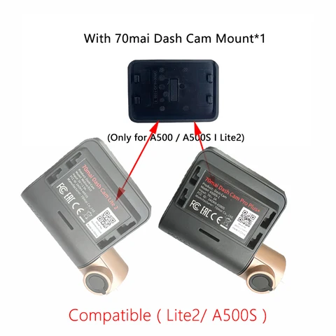 Крепление для видеорегистраторов 70mai Dash Cam Pro Plus, A500S, A200, A510, A410 — детальный вид товара