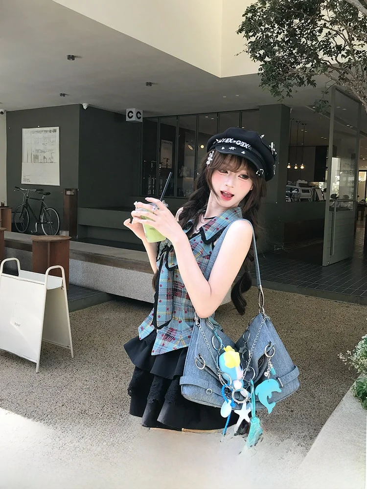 

Американская ретро-мода: летняя женская блузка без рукавов с узлами, ткань «Пиг Клодинг», модная одежда для девушек