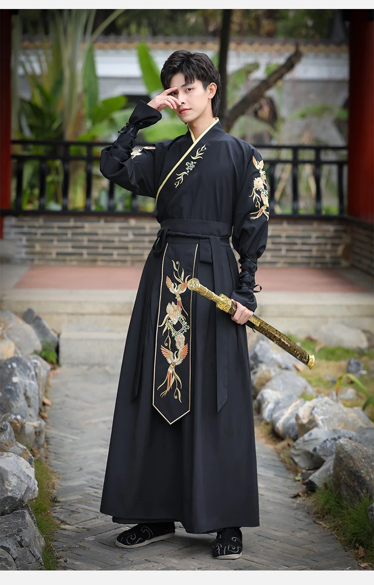 Warrior Hanfu For Men Chinese Traditional Ethnicstyle Phoenix