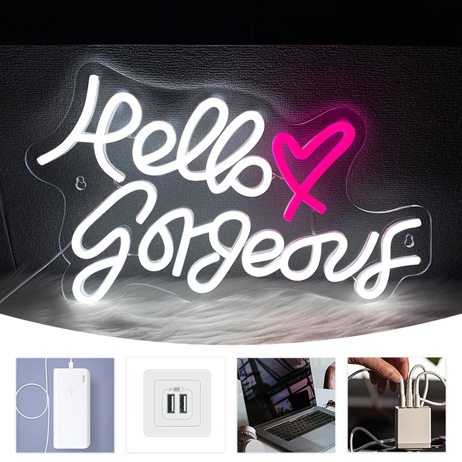 Hallo prachtige led-neonreclam - Neon Sign Party recensie en prijs