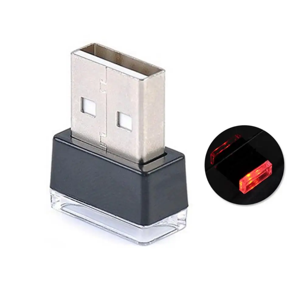 Портативный USB светодиодный интерьер автомобиля, атмосфера, ночник, декоративная лампа