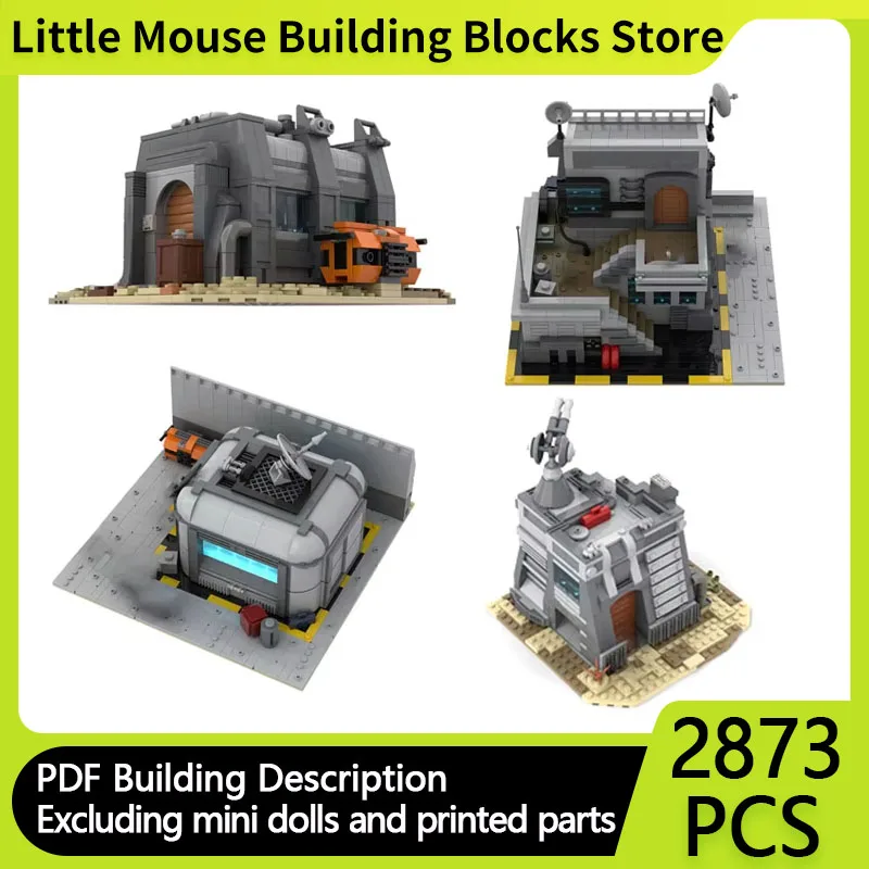 Star Movies Model MOC Building Bricks First War Base Headquarters Modular Technology Gifts Holiday Assemble Children Toys Suit