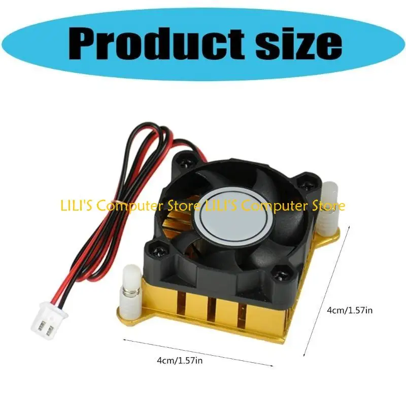 

A52B Gold Aluminium Heatsink DC5V 12V 40mm 40x40x10mm Fan for Efficient Northbridge