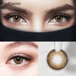 Bio-essence 1 Pair Myopia Lenses Korean Lenses Colored Contact Lenses with Degree Natural Colored Eye Lenses with Diopters