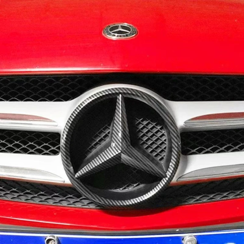 Car Front Hood Grille Badge Decoration Cover Sticker for Mercedes Benz AMG W108 W124 W126 W140 W168 W169 W176 W177 W190 W201 GLA