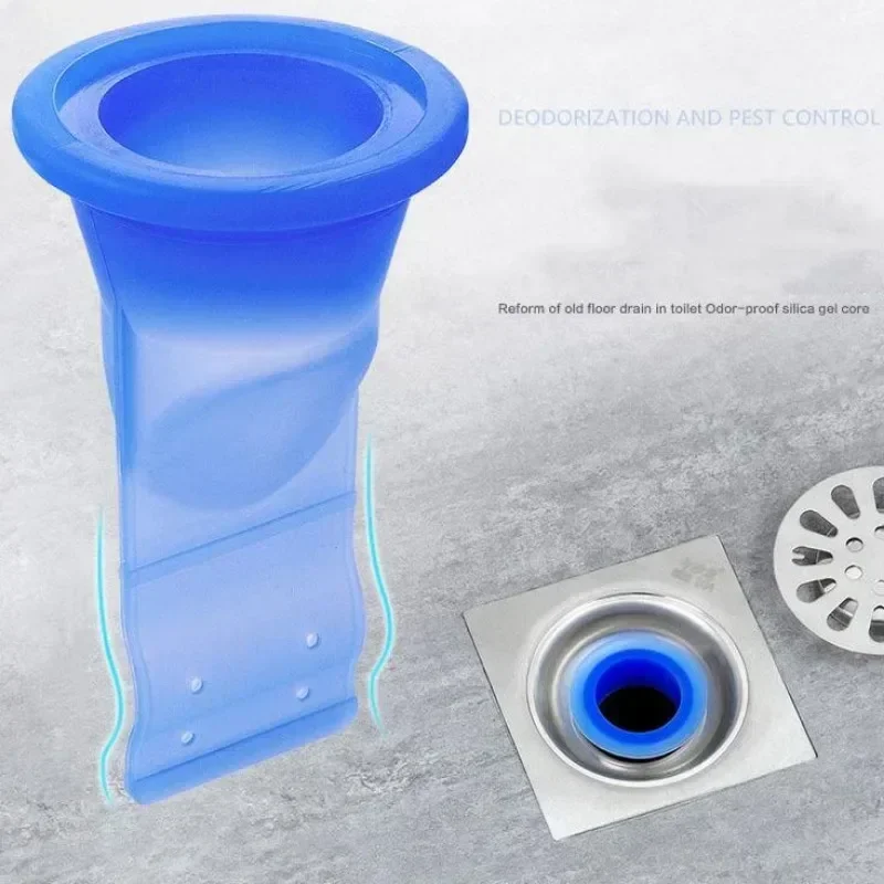 2024 Bathroom Odor-proof Leak Core Silicone Down The Water Pipe Draininner Sink Drain One Way Drain Valve Sewer Core Deodorant