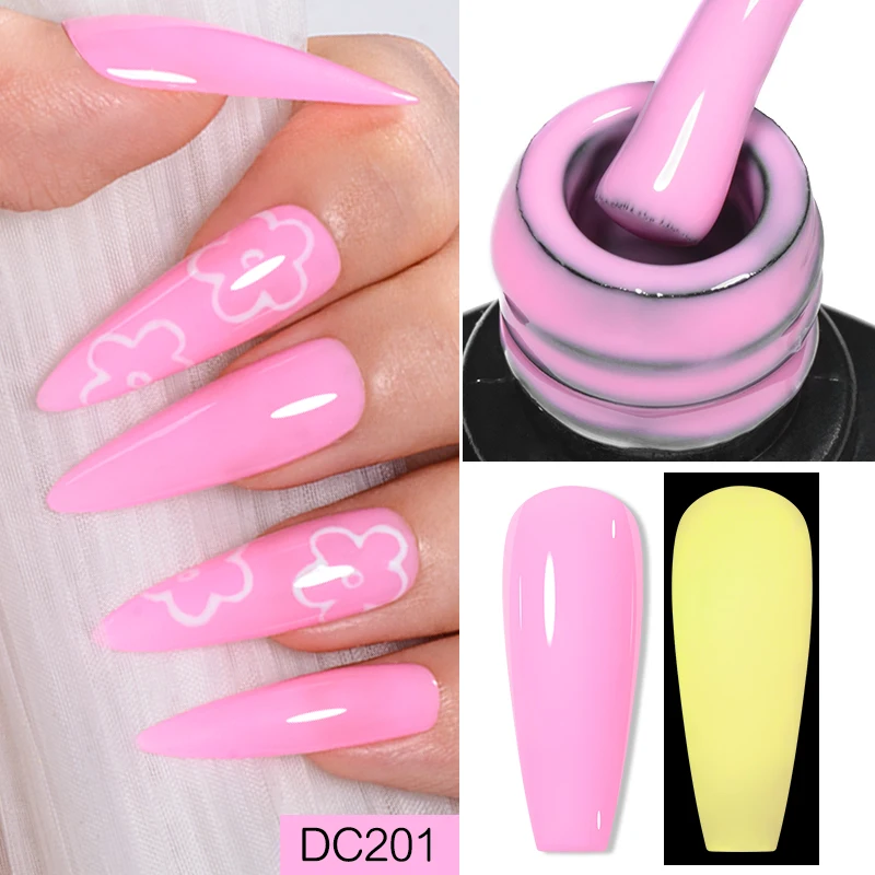 Mtssii مضيئة المطاط قاعدة هلام مسمار هلام البولندية الأرجواني شبه شفافة الفرنسية مسمار التمويه نقع قبالة UV LED مسمار هلام الورنيش