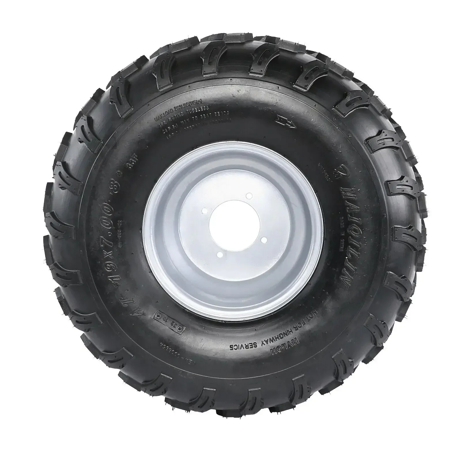 Front 8 inch 19x7-8 Tyre Tire with Wheel Rim For ATV Buggy Quad Lawn Mower Garden Tractor 125cc150cc 200cc 250cc Spare parts
