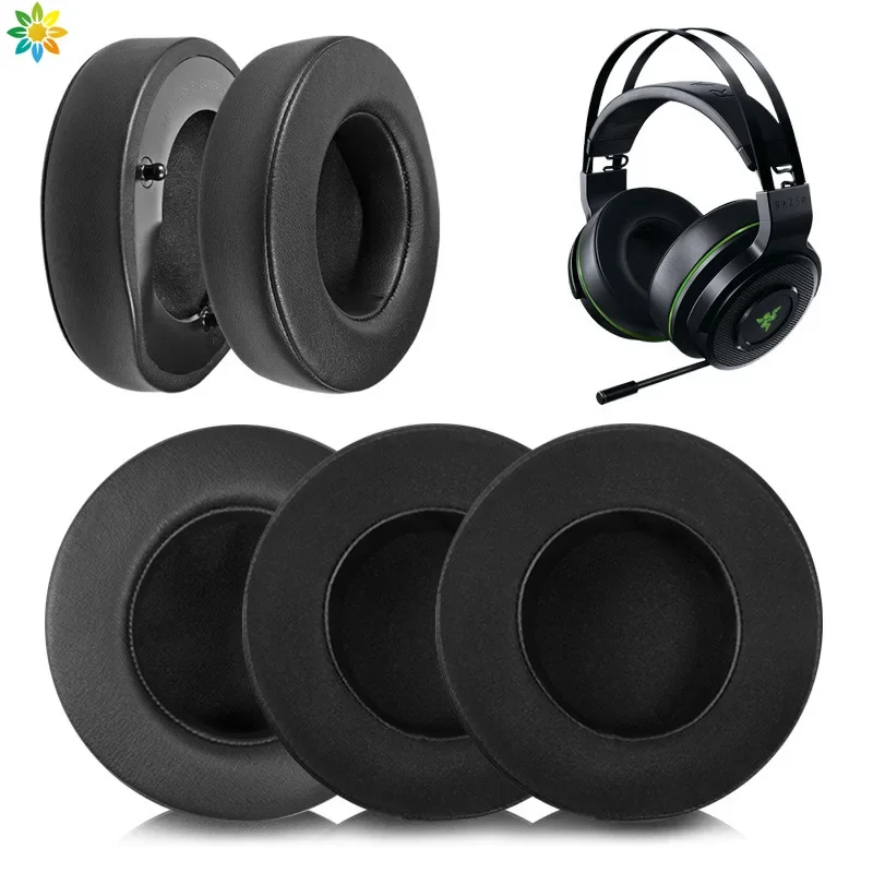 

Ear Pad For Razer Thresher Ultimate 7.1 PS4 Headset Replacement Headphones Memory Foam Earpads ice gel leather Ear Pads