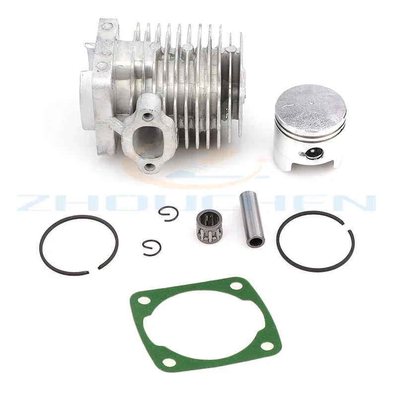 

47CC (40-6) Engine Cylinder Head with Piston Pin Complete Kit for 2 Stroke Mini Dirt Bike ATV Quad Pocket Bike Lawn Mower Parts