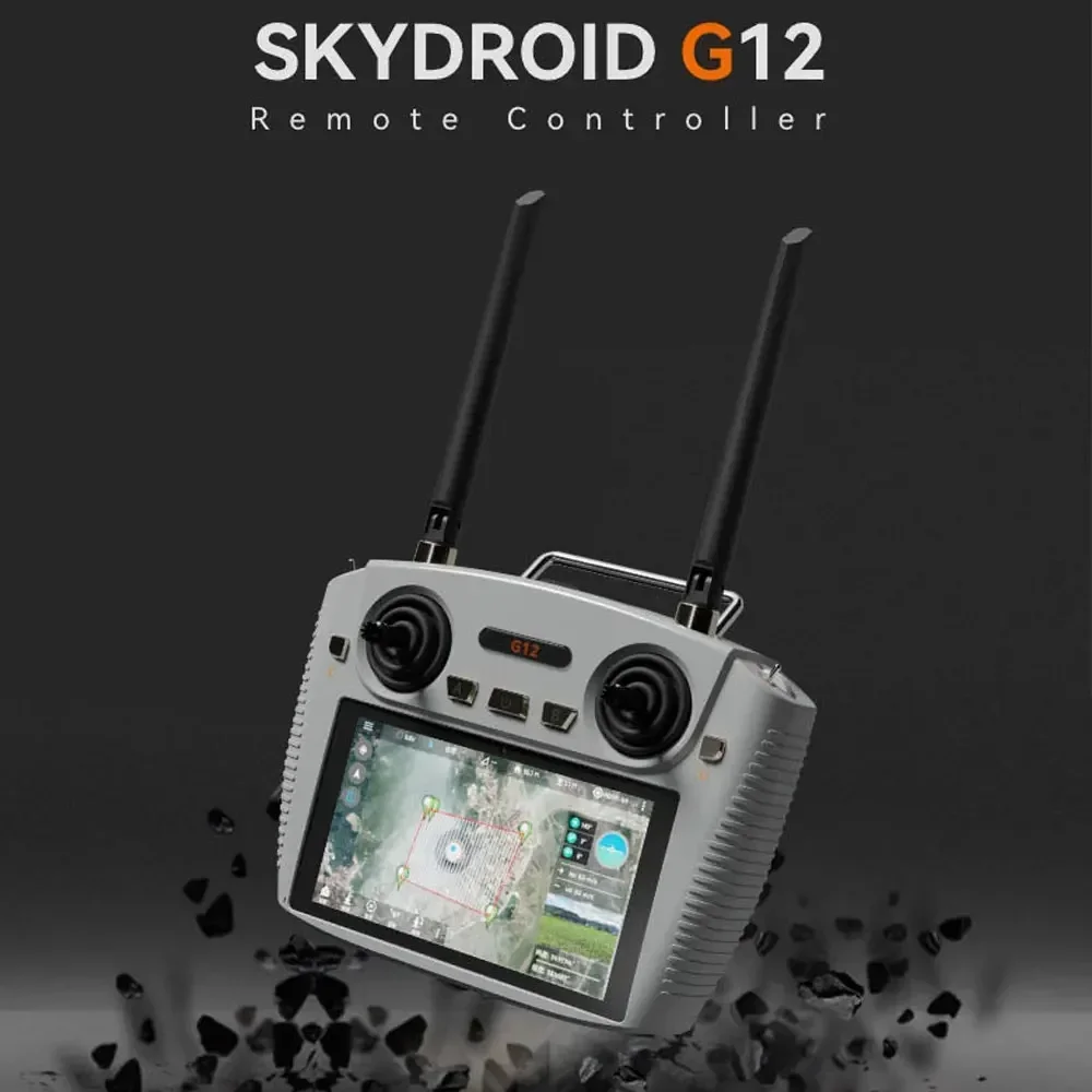 Telecomando Skydroid G12 - Dual Band 2,4 GHz/5,8 GHz, display HD 1080P da 5,5 pollici, trasmissione di immagini digitali da 20 km