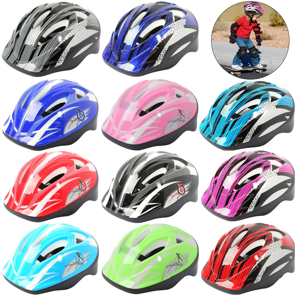 Kids Bicycle Helmet Breathable Safety Hat Road MTB Bike Cycling Anti Drop Helmet Bicycle Riding Equipment for Cycling Skate Run