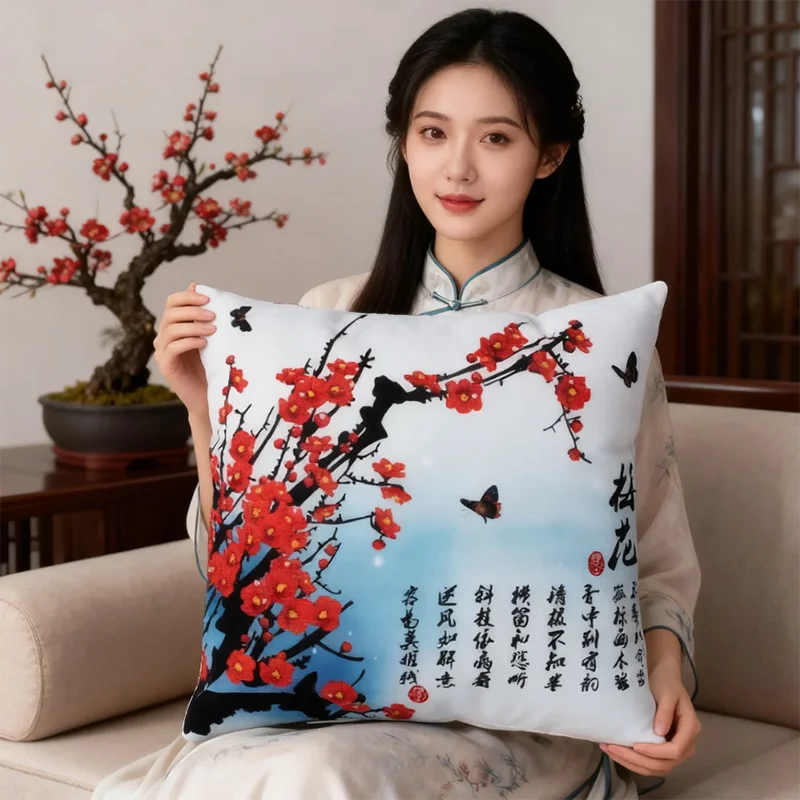 2026 New style 5D printed Canvas DIY cross stitch pillow cushion kits sets arts adult Craft Embroidery Needlework Sewing thread