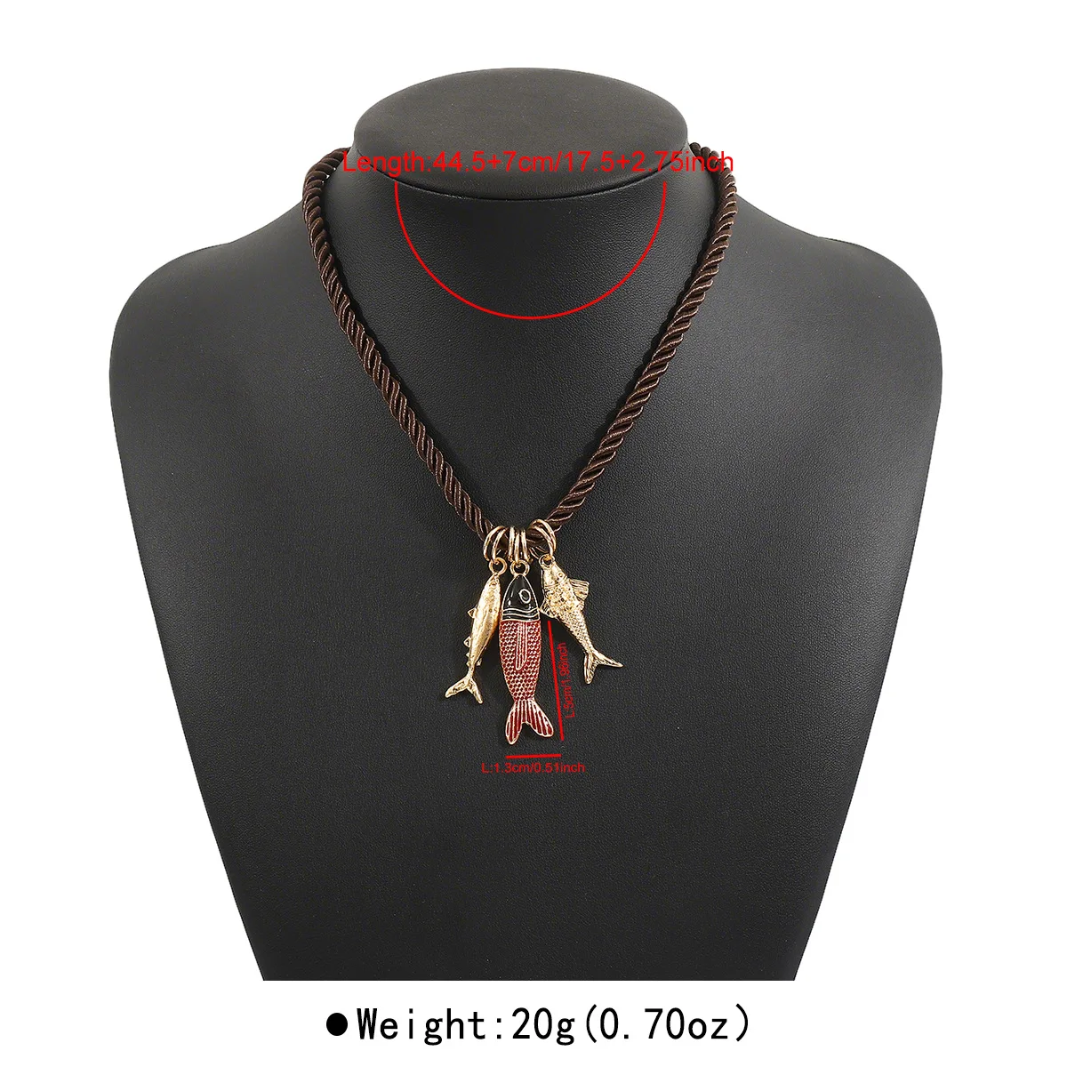 Bohemian-style Enamel Fish-shaped Pendant Earrings ZA Beach Vacation-themed Red Fish Earrings