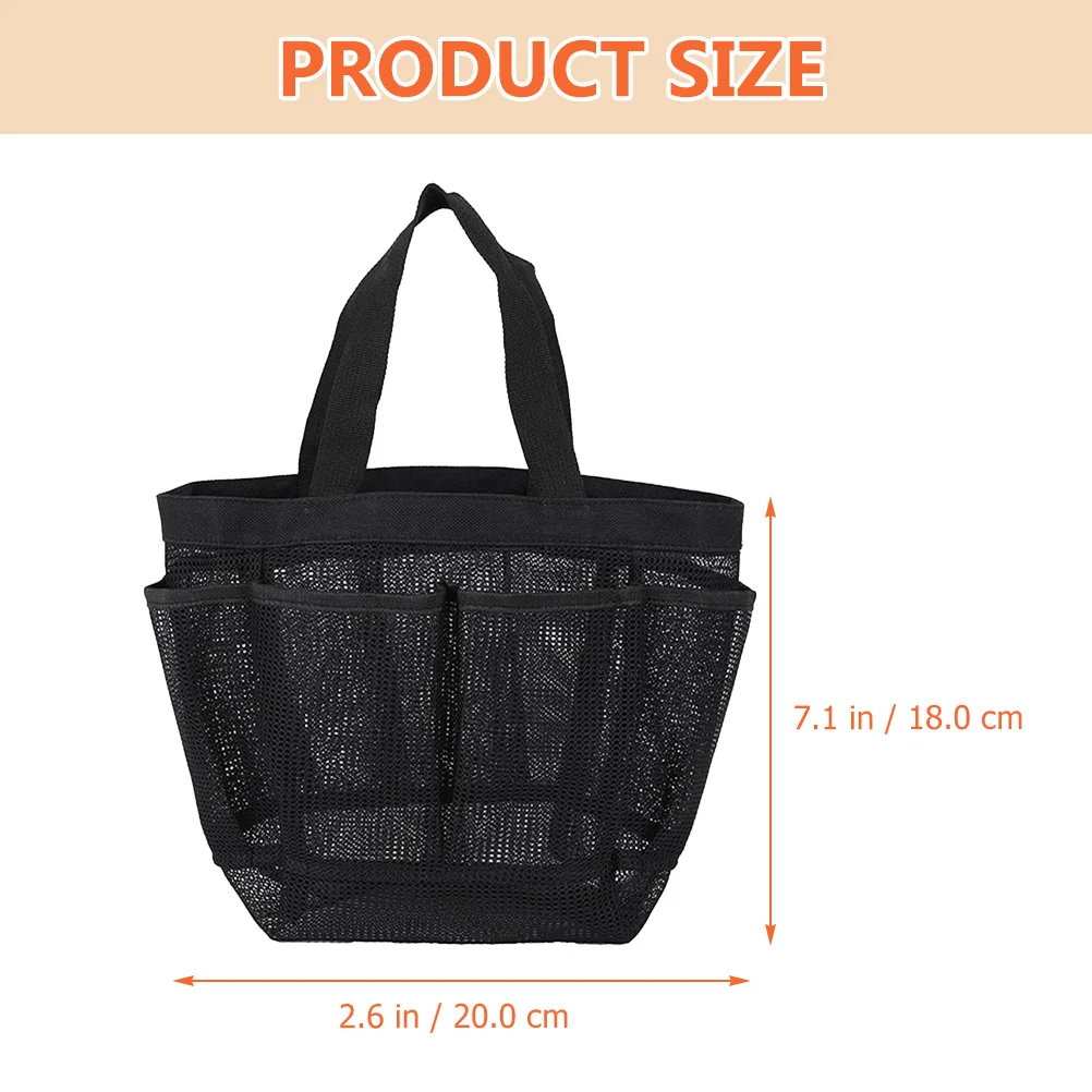 Bolsa de praia de malha com vários compartimentos para garrafas de protetor solar, óculos, equipamento de natação, armazenamento de toalhas, sacola de viagem