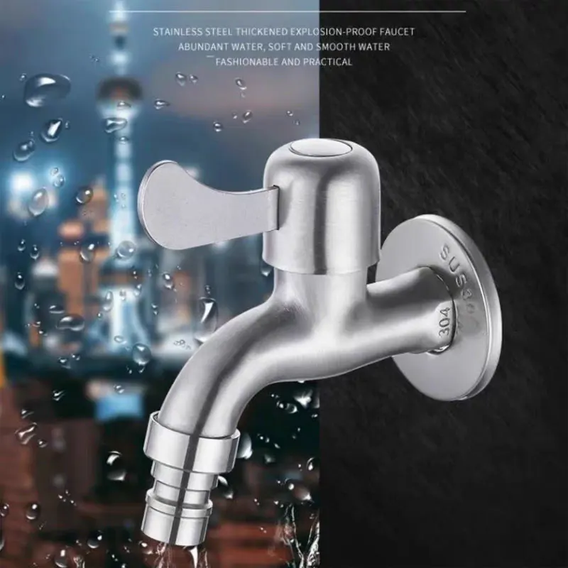 201 roestvrijstalen kraan badkamer wastafelkranen keuken waterkraan keuken wandmontage kraan huishoudelijke badkameraccessoires