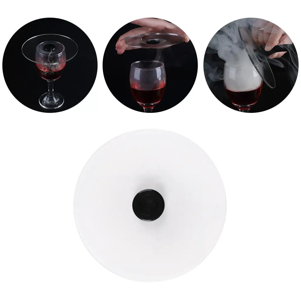 Cup Cover for Cocktail Drinks Smoke Infuser Lids -Cups Goblet Glasses Diameter Below 4.7 Inches
