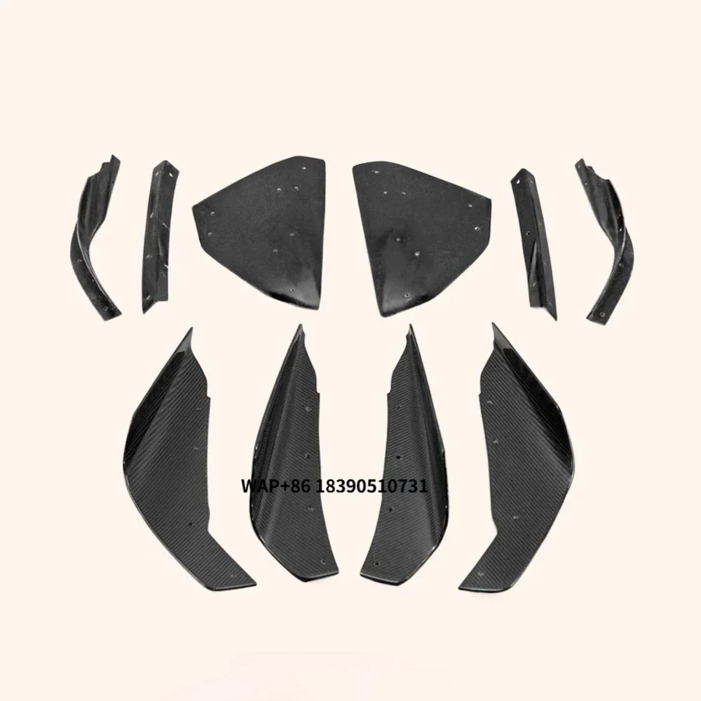 

Lancer EVO 10 X 07-16 VRS Front Hyper Canard Carbon Wide Bumper New Exclusive for Lancer EVO 10 X 07-16