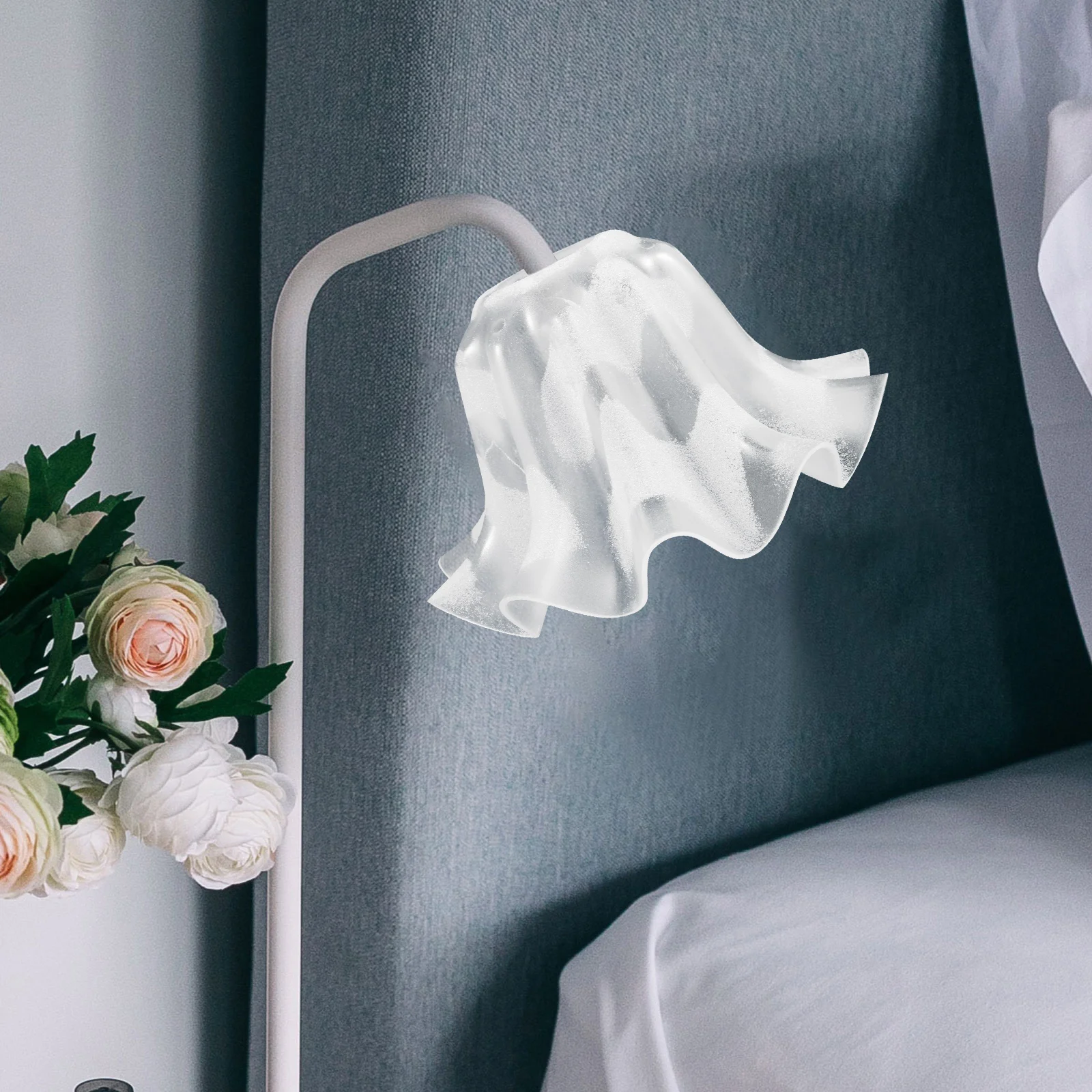 

Elegant Acrylic Flower Lamp Shade Exquisite Craftsmanship Warm Glow Replacement Shade for Pendant Ceiling Wall Light Fixtures