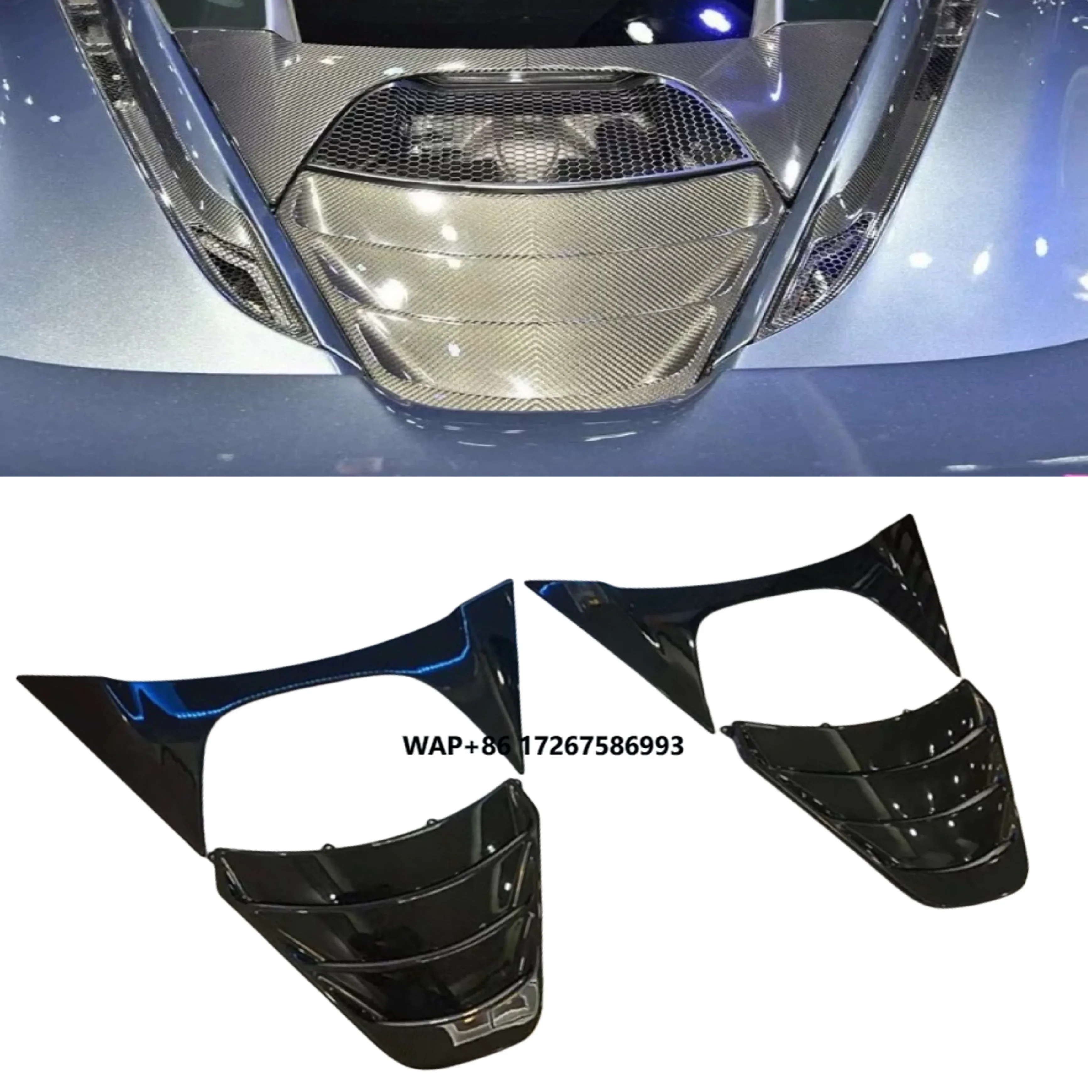 

Dry Carbon Rear Hood Fit for McLaren 720S Rear Hood Hard Top or Convertible Cover