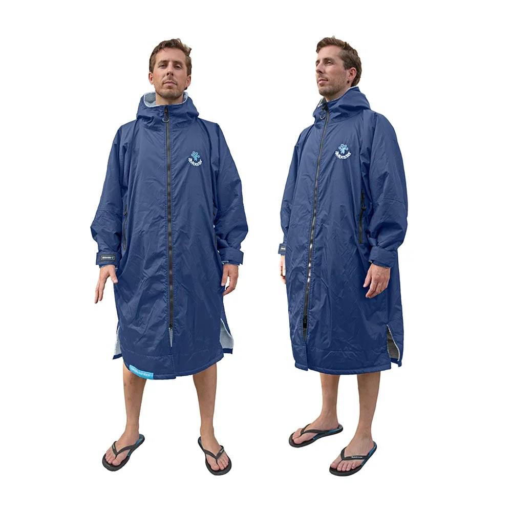 Long Sleeve Waterproof And Warmer Fleece Inner Lining Dry Change Robe