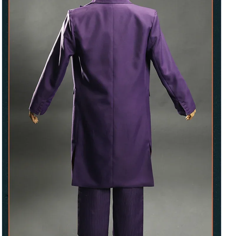 Ee01 coringa heath ledger cosplay traje palhaço noite escura coringa terno festa uniformes de halloween definir roupas completas io0!