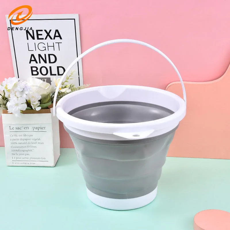 Collapsible Bucket Plastic Home Car Wash Portable Small Bath Art Storage Water Station Wagon Fishing Outdoors