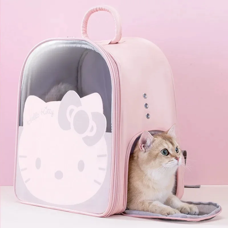 Pet Carrier Backpack with Window Transport Carrying Breathable Travel Bag Dog Space Capsule Cat Carrier