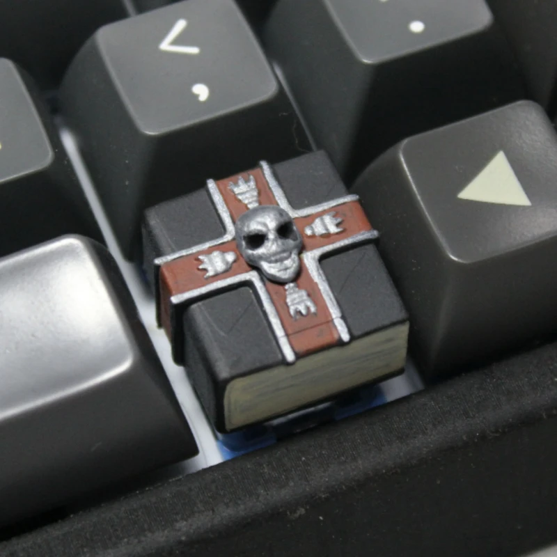 Point Skull Ghost Book Keycap Personalized Artisan Keyboard Keycaps Customization Resin Gaming KeyCap for Mechanical Keyboard