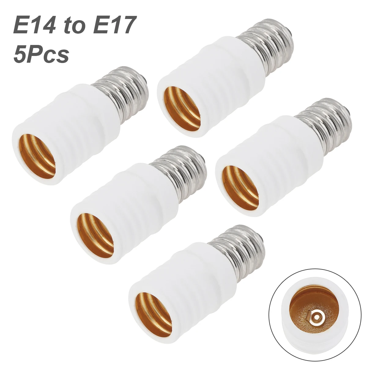 5pcs G24 G23 GU24 GU10 B22 to E26 E27 Lamp Base E26 E17 E12 to E14 Lamp Holder Converter Socket Adapter For LED Corn Bulbs Light