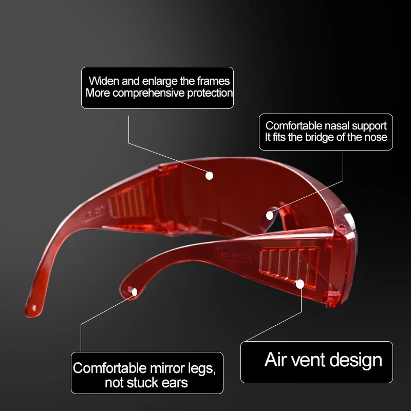 3/5pcs Goggles Dental Whitening Eye Protection Spectacles Eyewear Anti-Shock Goggles Protective Safety Goggles Glasses