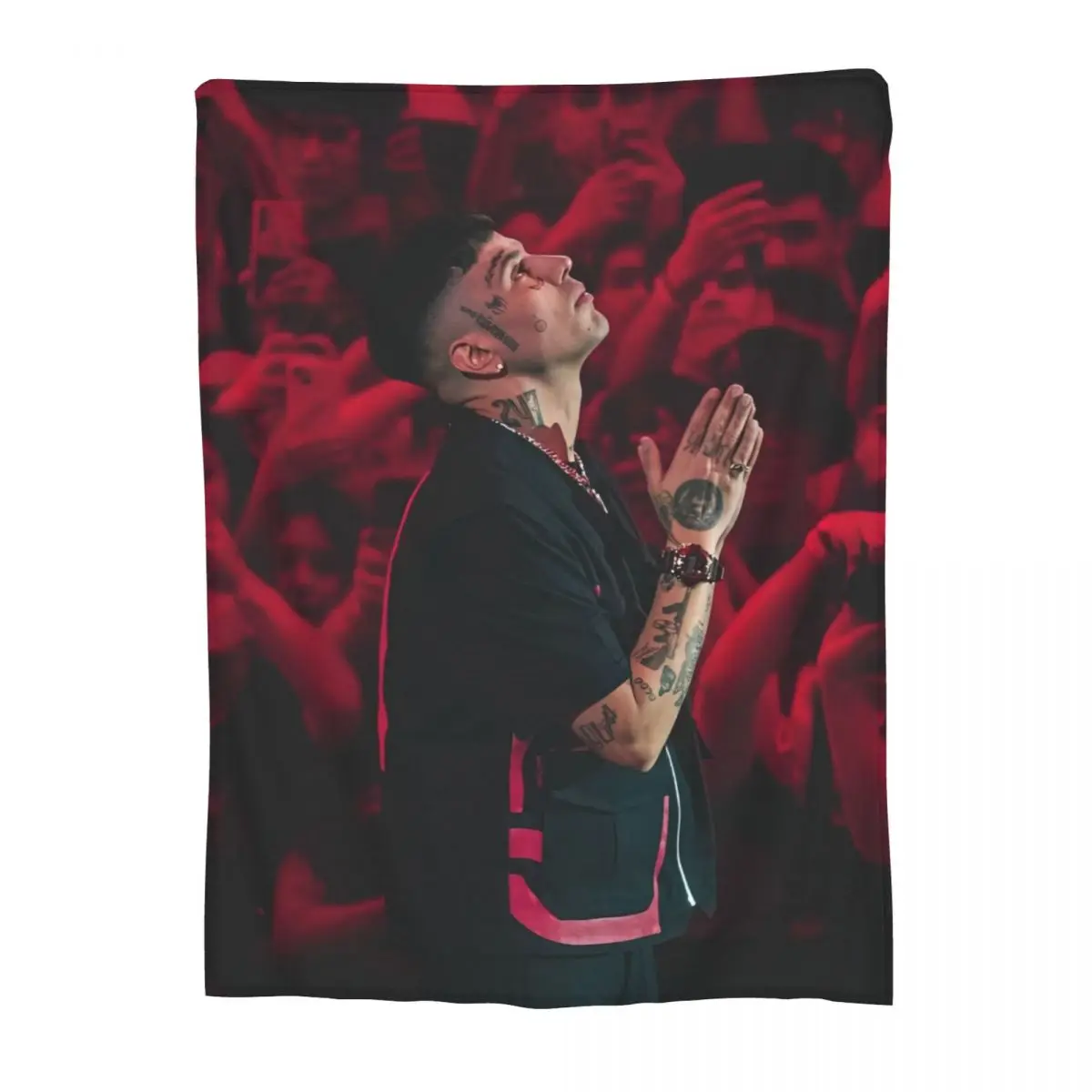 Duki Fleece Throw Blanket Reggaeton Latin Trap Pop Rap Blanket for Bedding Office Lightweight Bedspread