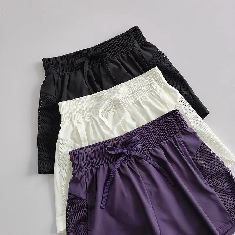 Sommer-Yoga-Shorts, Lässige Laufshorts für Damen, Jogging-Fitness-Gym 2-in-1-Workout-Shorts, Schnell Trocknende Atmungsaktive Sportshorts – Detail 12