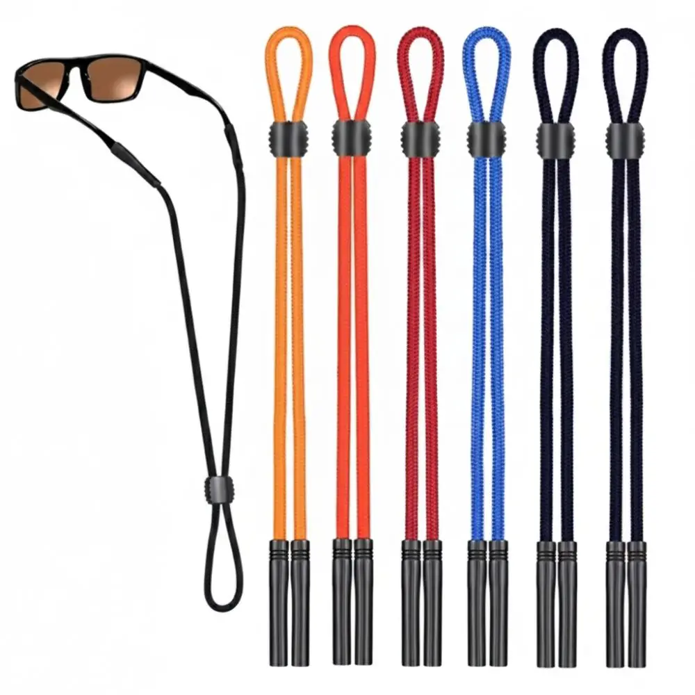 1PC Polyester Anti-slip Glasses Strap Rubber Anti-slip Eyeglass Retainer Cord Multicolor Adjustable Glasses Chain Swimming