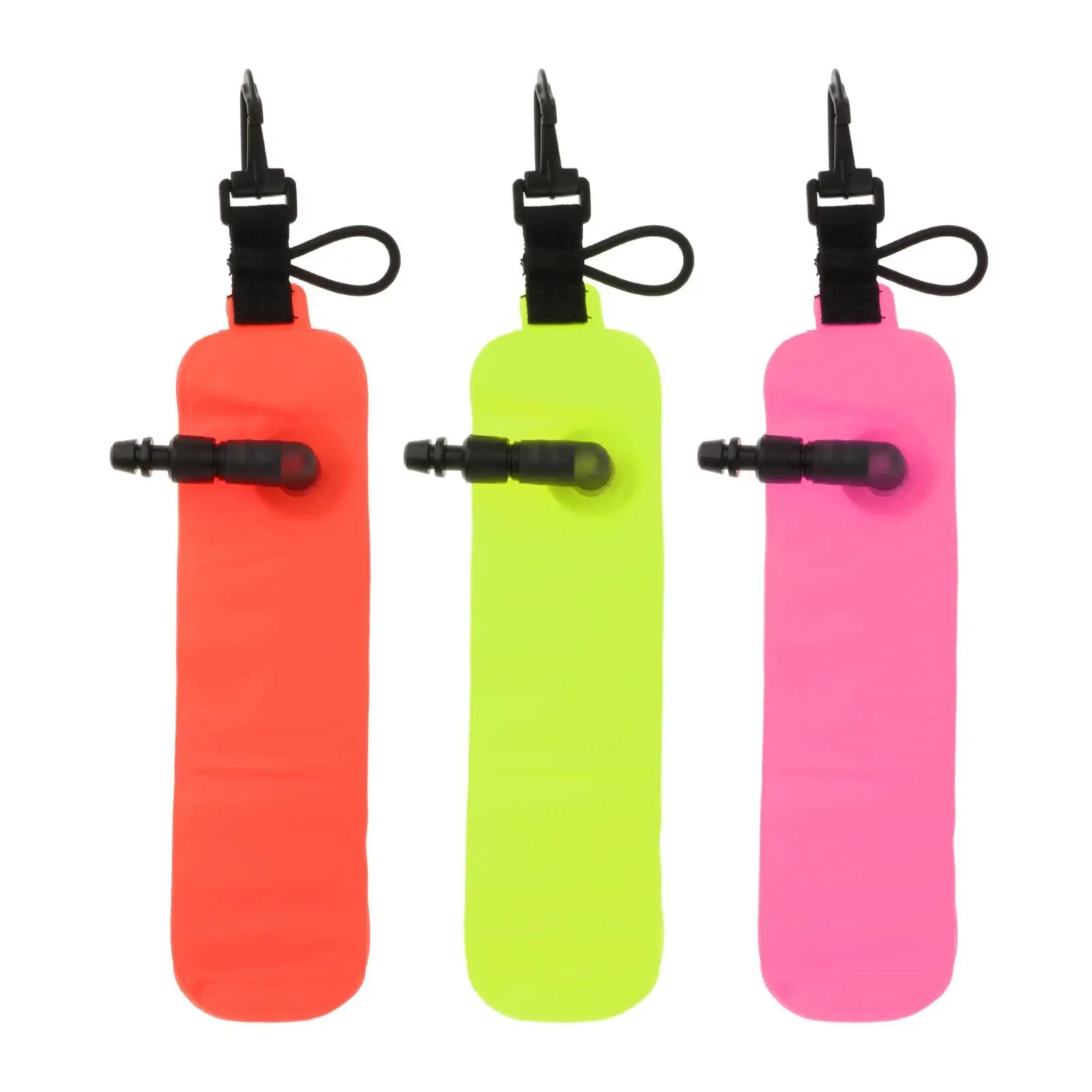 Dive Surface Marker Buoy Nylon Fabric High Visible Inflatable Diving Buoy SMB with Clip for Underwater Activities Accessories