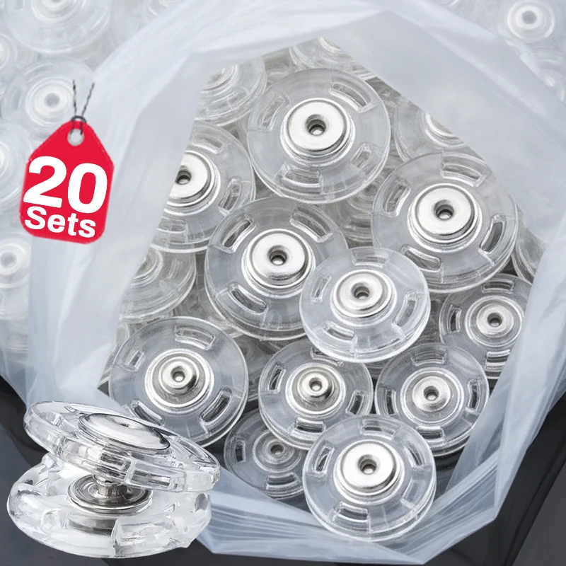 

Невидимые круглые кнопки-застежки из ткани 15-25 мм, прозрачные, нежные, скрытые, для шитья одежды, рукоделия, фурнитура для одежды