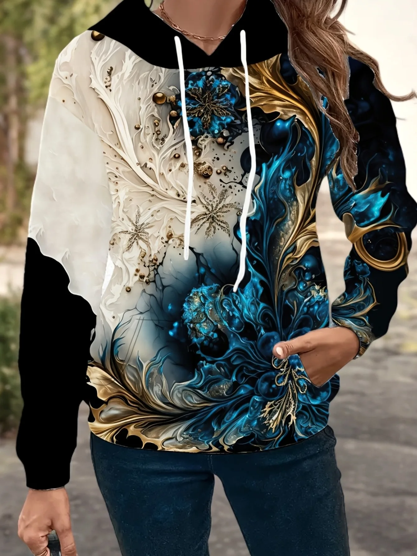 Butterfly Skull Floral 3D Print Hoodies Streetwear Women's Hoodie Oversized Pullovers Y2K Hooded Sweatshirts Top Female Clothing