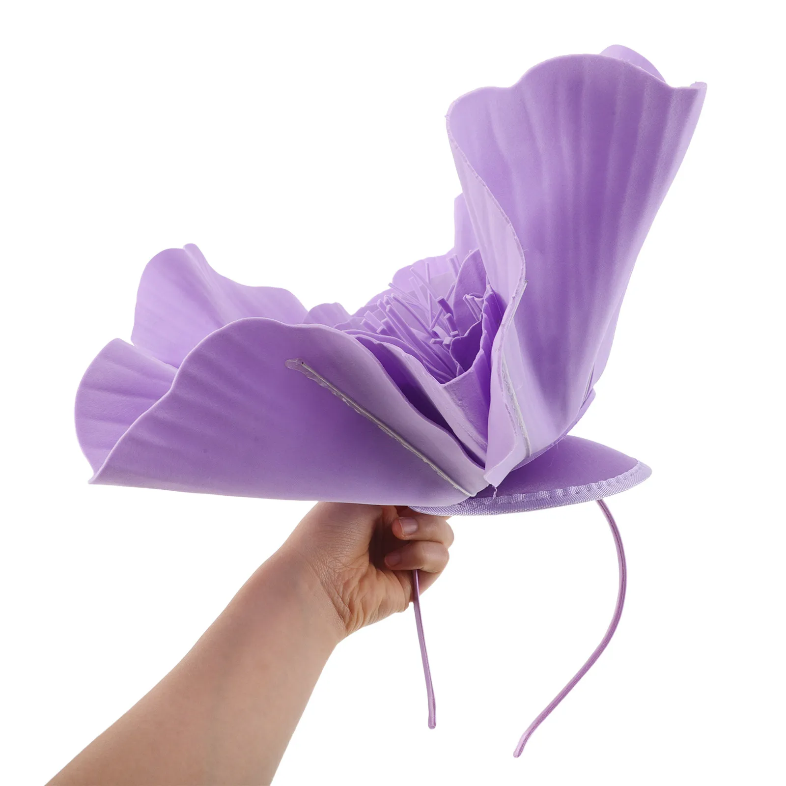 

Large Flower Fascinator Floral Headpiece for Women Elegant Handmade Tea Party Wedding Festival Accessory Fascinator Headpiece