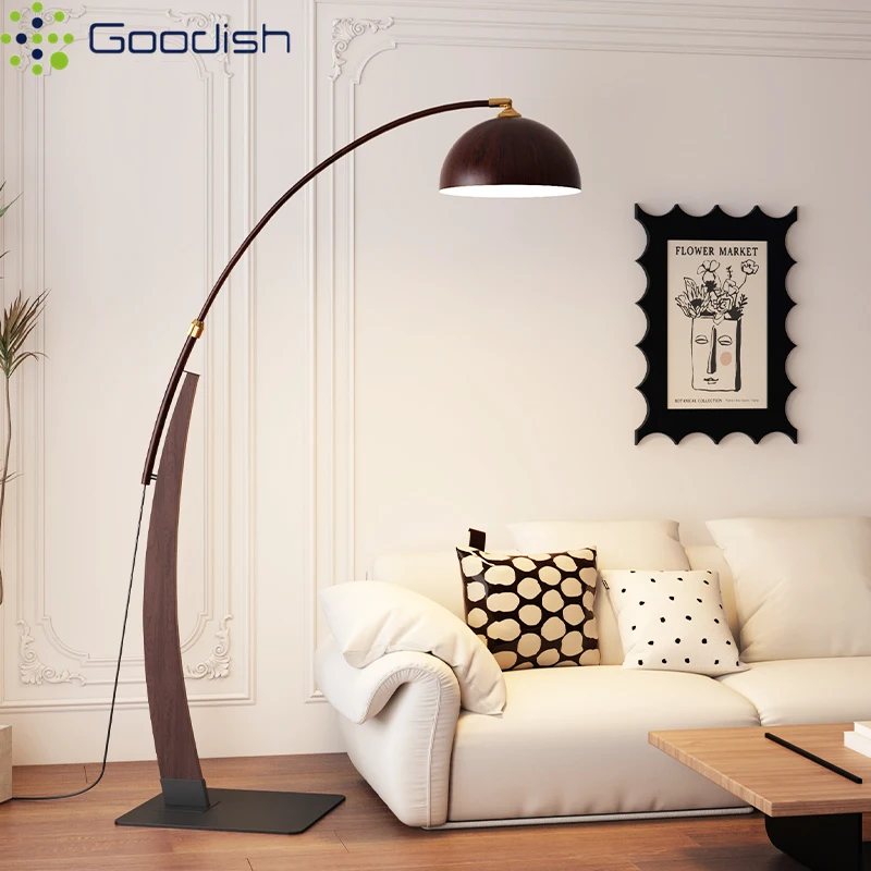 Simplicity Wabi-sabi Luxury High-End Fishing Creative Art Lustre Lights LED Floor Lamps for Bedroom Home Decoration Chandelier