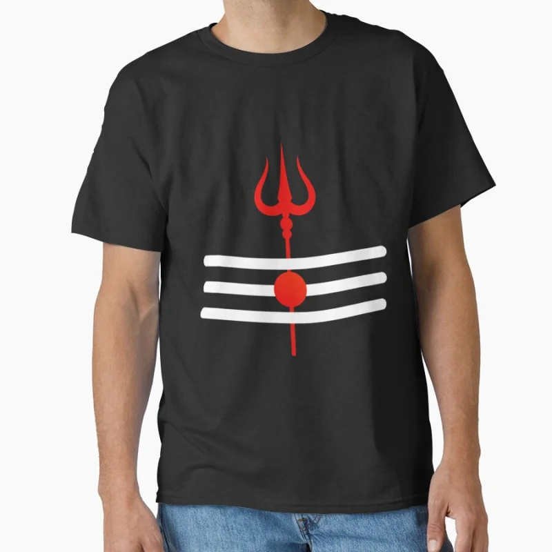 

Shiva Trishul Yoga Mandala Lord Ganpati Hindu elephant god Ganesha Gift t shirt for man Large size Tops 100% cotton Clothes