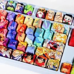 104 Keys Anime Keycaps Cherry Profile PBT For Mx Switch Mechanical Keyboard Japanese Cartoon Dragon Keycap Custom DIY Key Cap